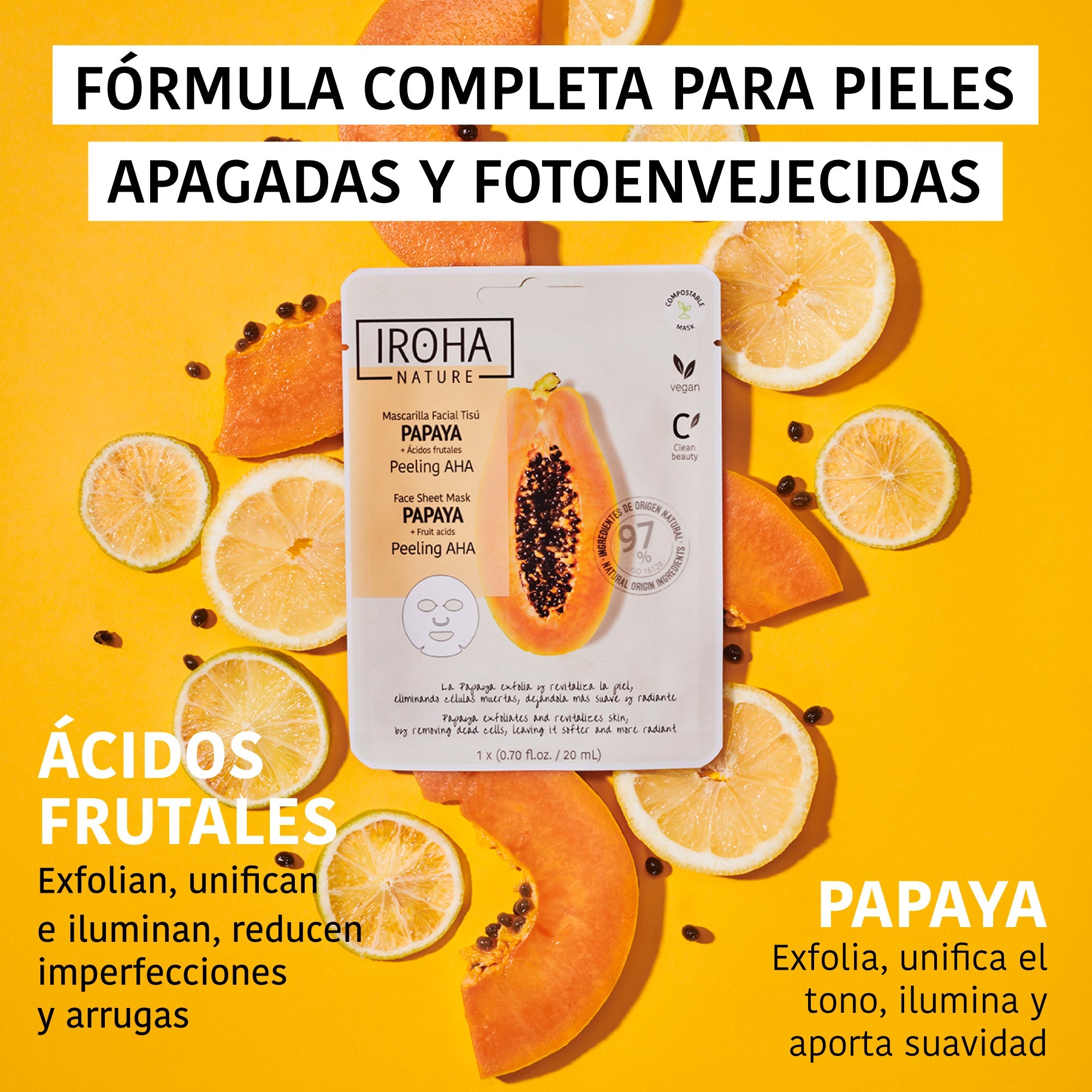 Masque Visage Peeling AHA Papaye