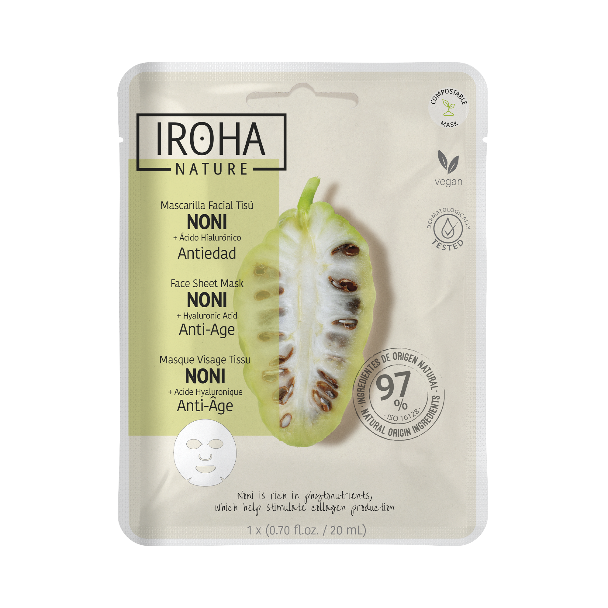 Mascarilla Antiedad con Noni