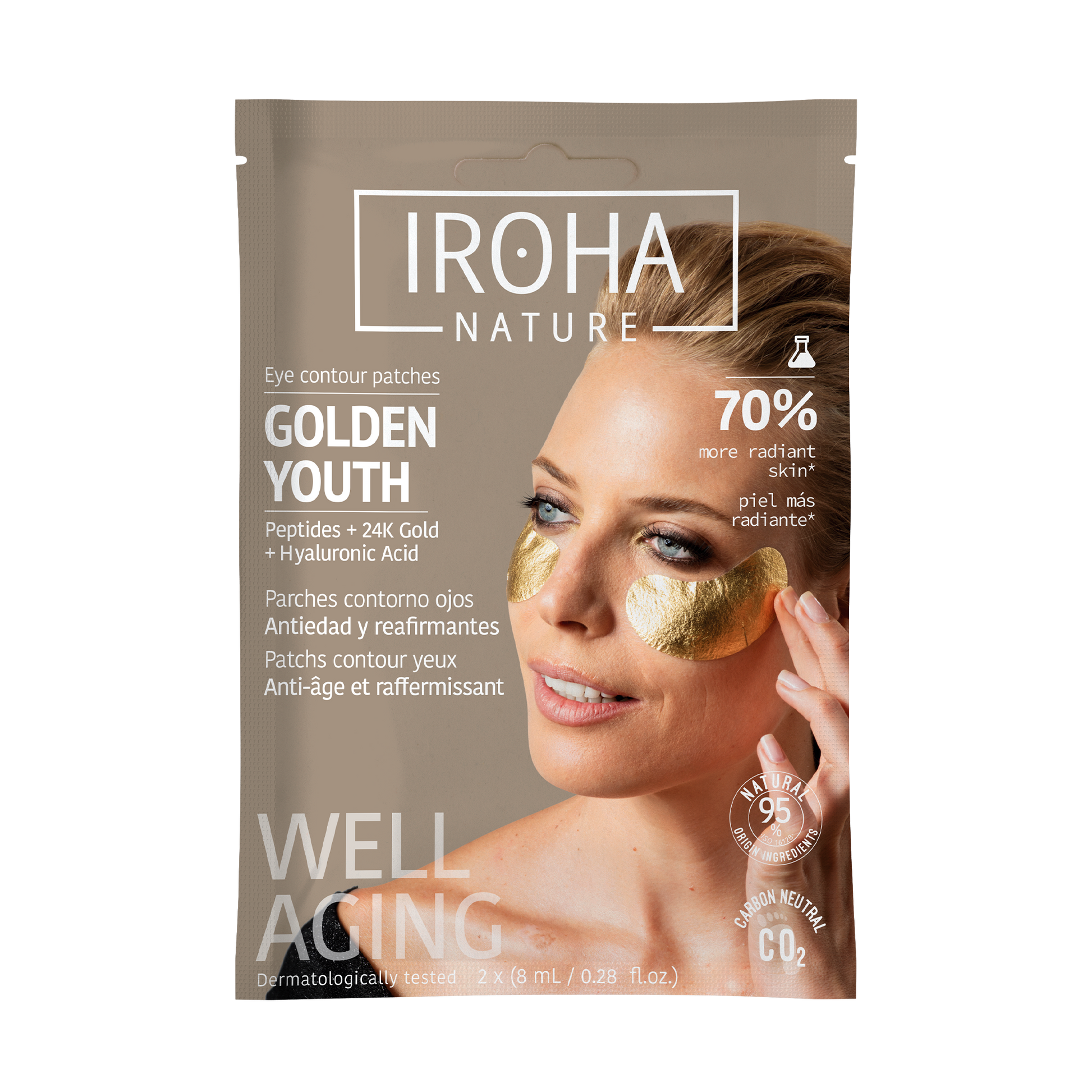 Parches Ojos Antiedad ORO + Péptidos