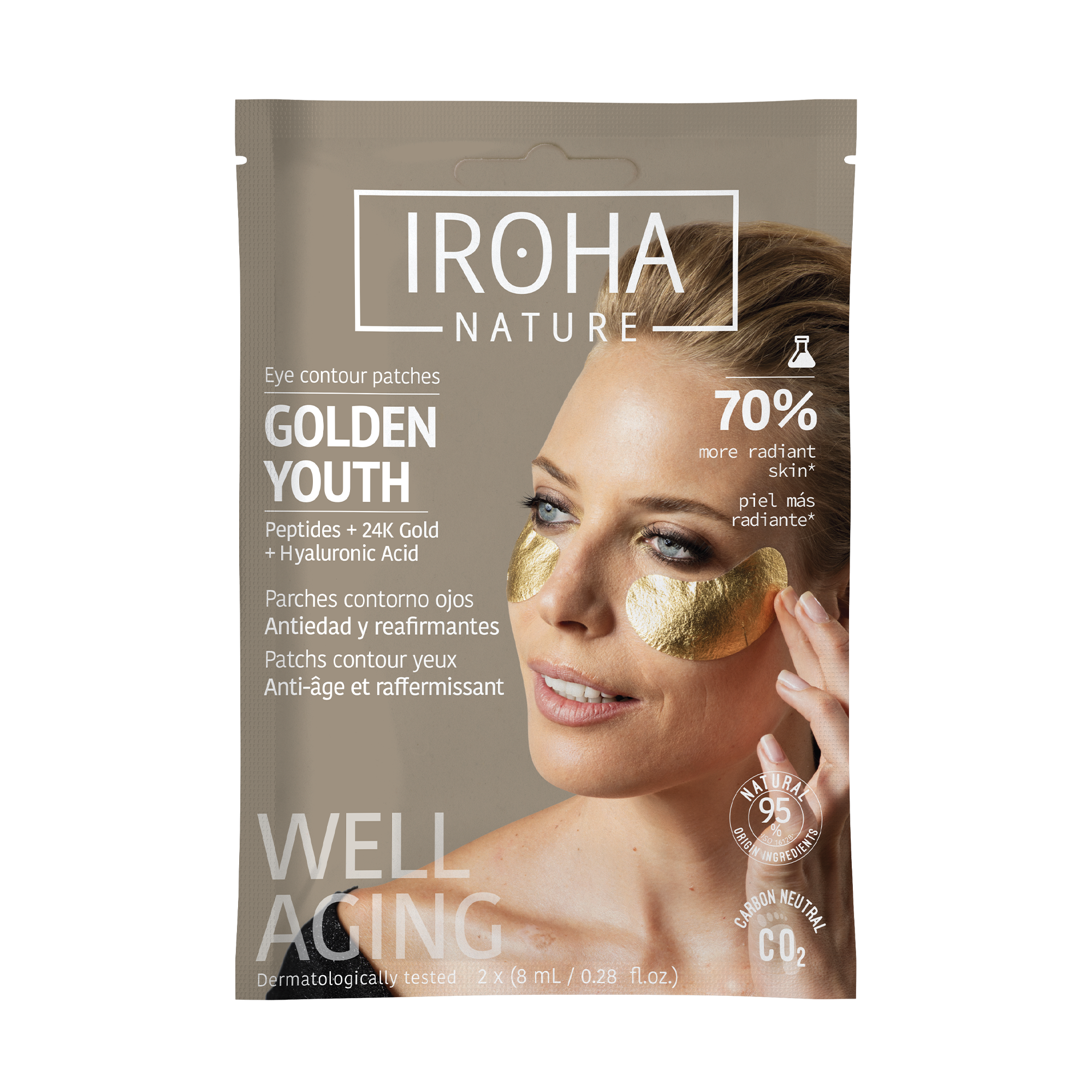 Parches Ojos Antiedad ORO + Péptidos