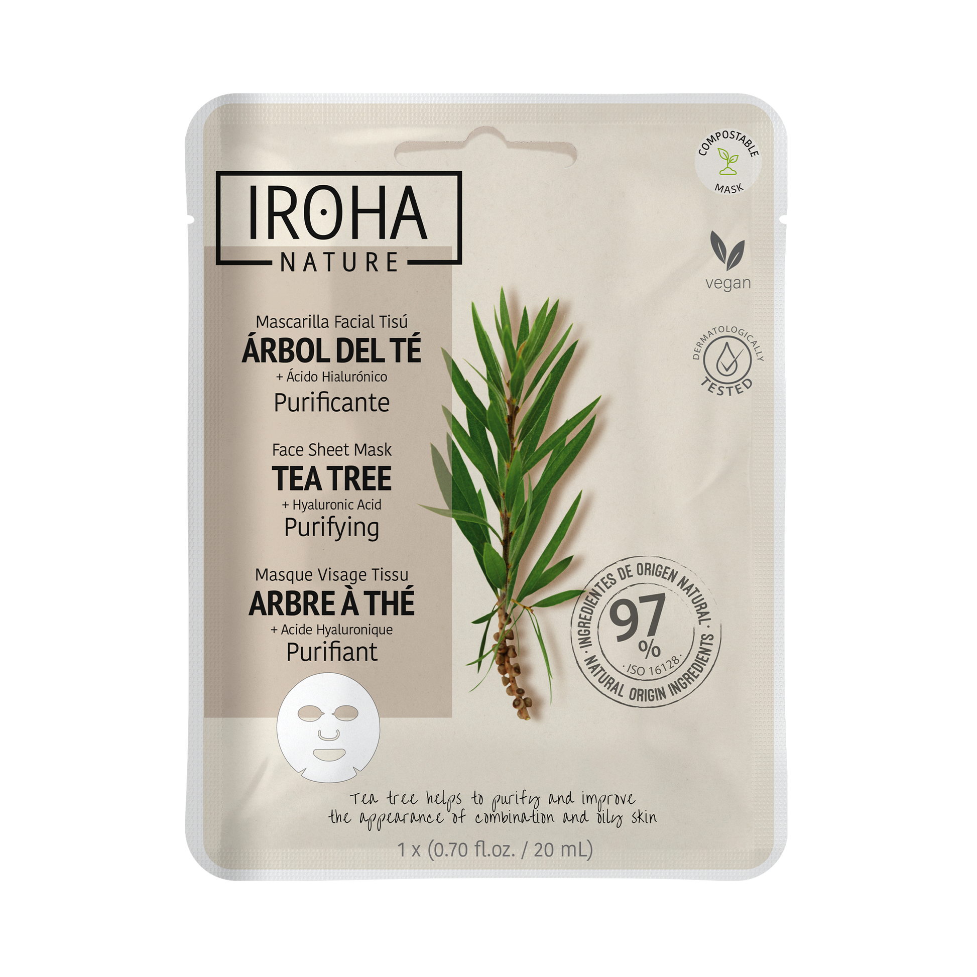 Mascarilla Purificante con Árbol del Té