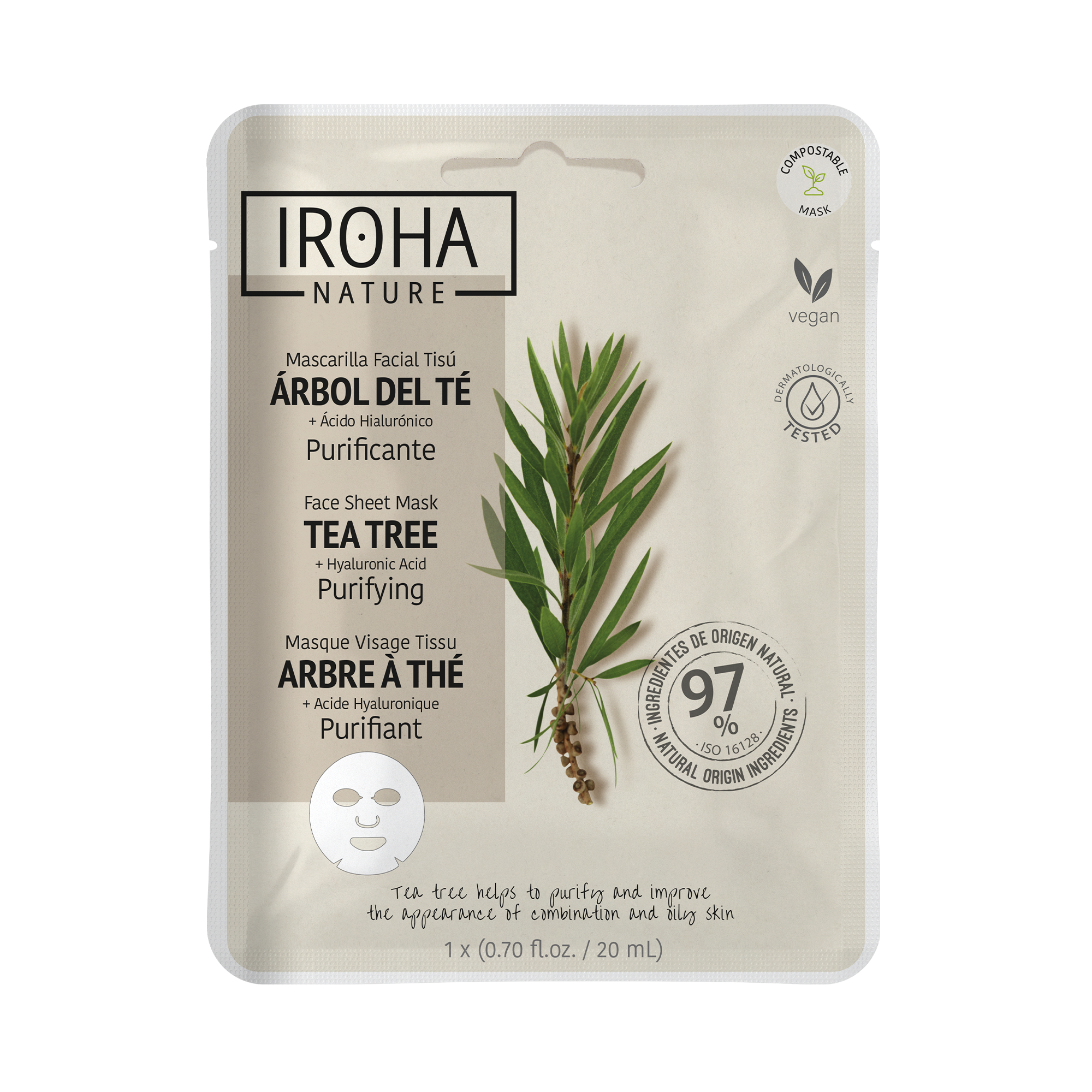 Mascarilla Purificante con Árbol del Té