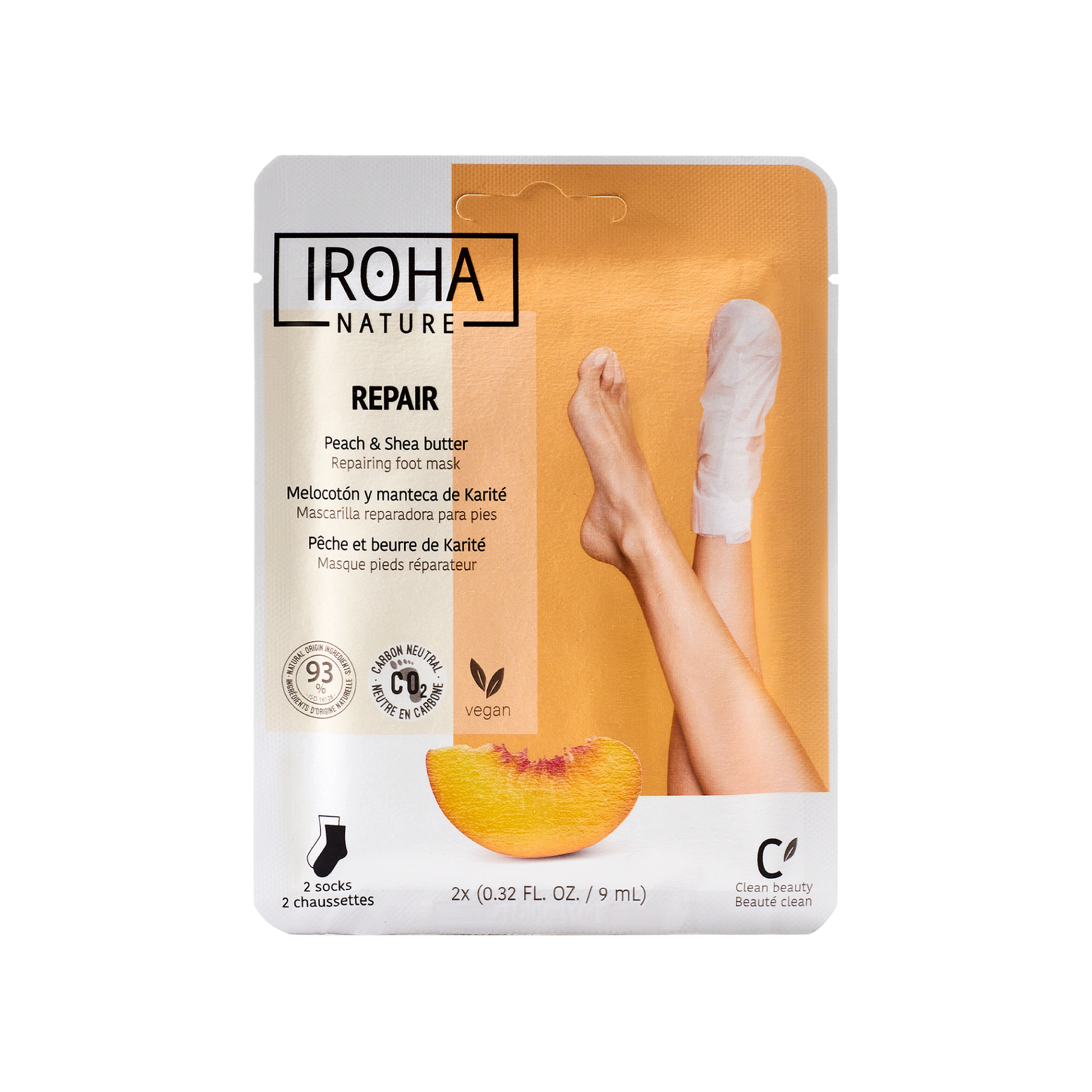 Calcetines Mascarilla Reparadores Melocotón