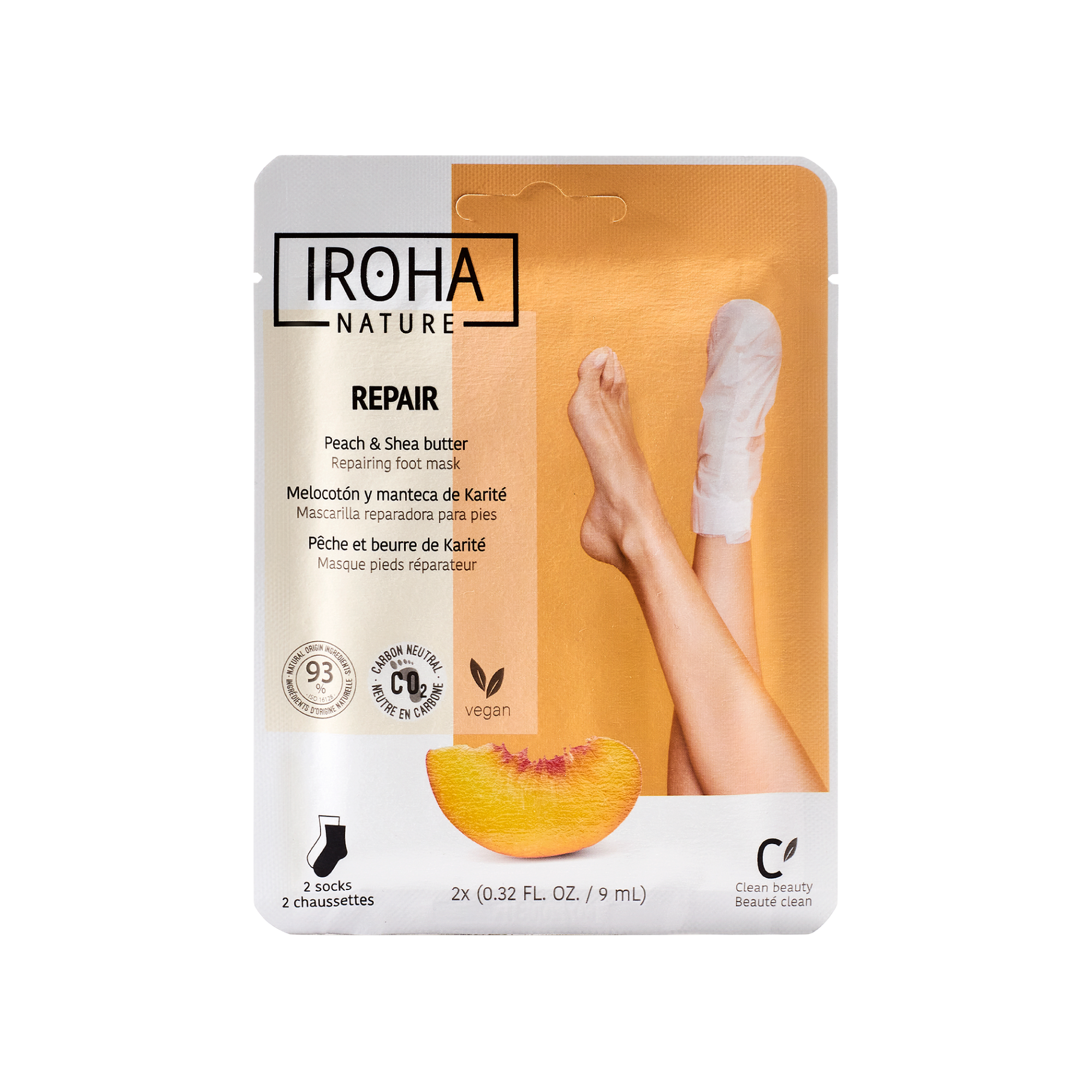 Calcetines Mascarilla Reparadores Melocotón