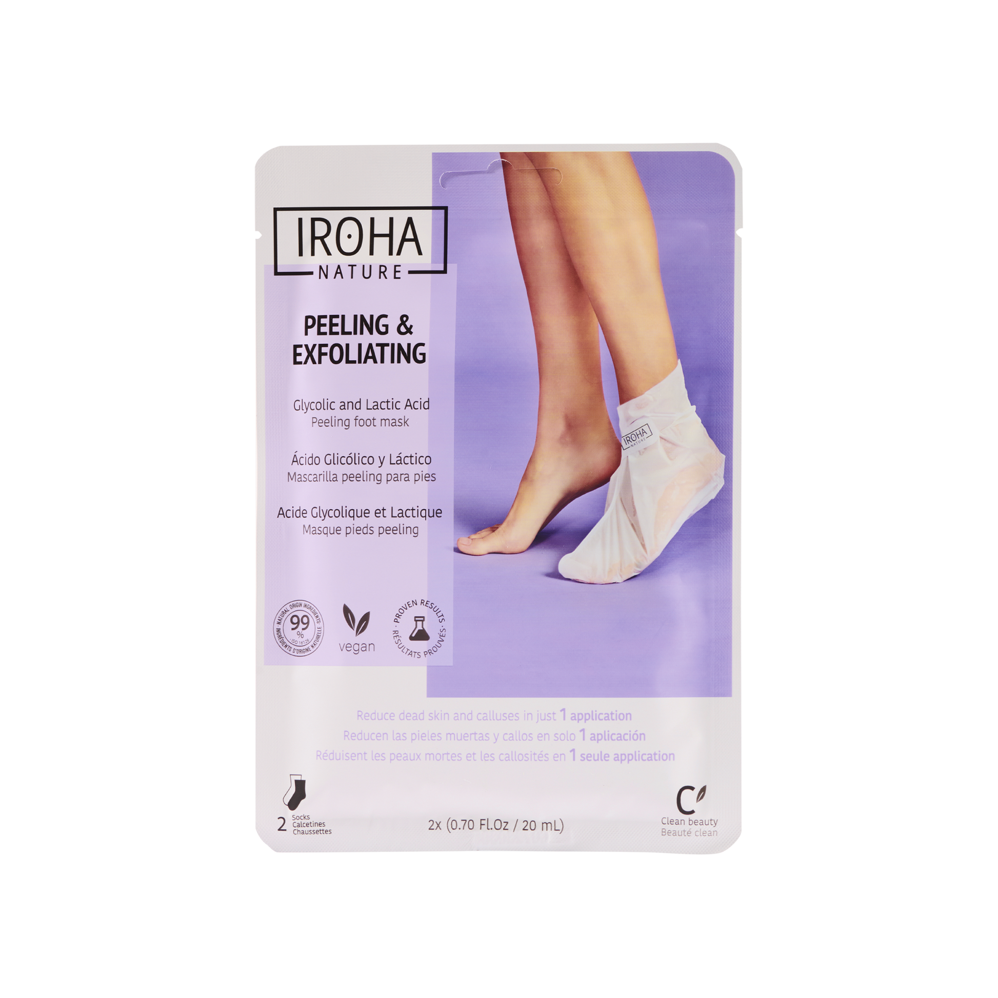 Calcetines Peeling y Exfoliantes Ácido Glicólico