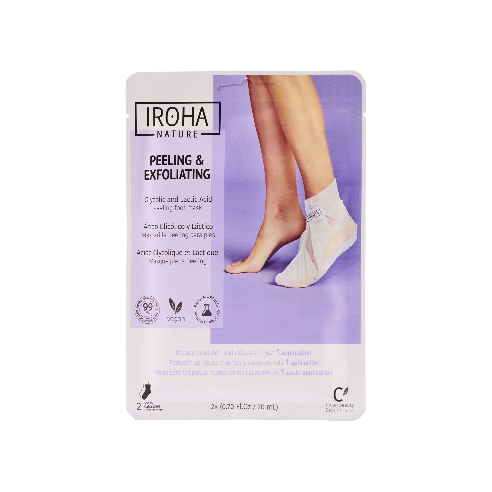 Calcetines Peeling y Exfoliantes Ácido Glicólico